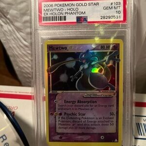 Pokemon MewTwo- Holographic - Collectors 🏆 Edition. Registered Grading. Scan QR